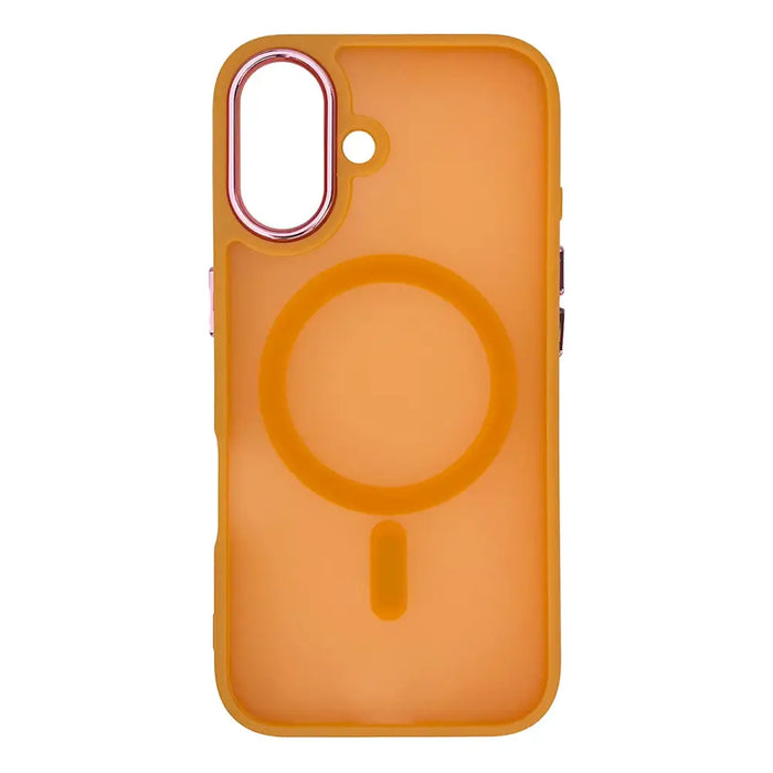 Кейс Magnetic Collection MagSafe за iPhone 16 оранжев