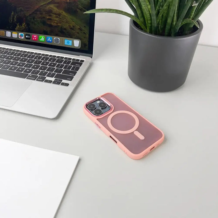 Кейс Magnetic Collection MagSafe за iPhone 16 Pro Max розов