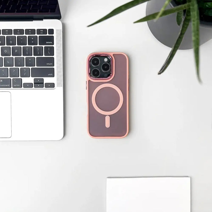 Кейс Magnetic Collection MagSafe за iPhone 16 Pro розов