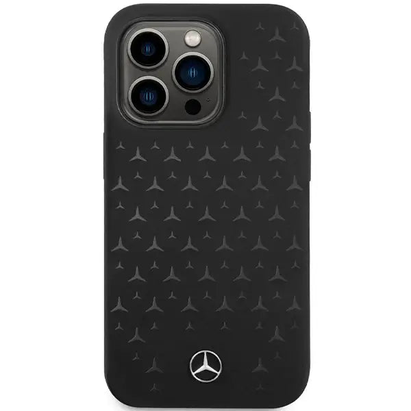 Кейс Mercedes Silicone Stars Pattern MagSafe