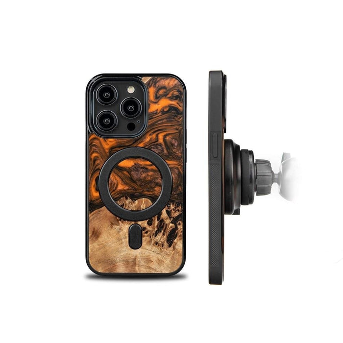 Кейс от дърво и смола Bewood Unique Orange MagSafe за iPhone