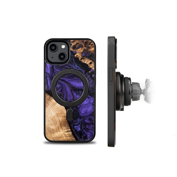 Кейс от дърво и смола Bewood Unique Violet MagSafe за iPhone