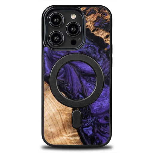 Кейс от дърво и смола Bewood Unique Violet MagSafe за iPhone