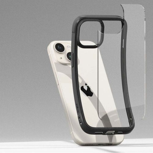 Кейс Ringke Fusion Bold за iPhone 15 прозрачен с черна рамка