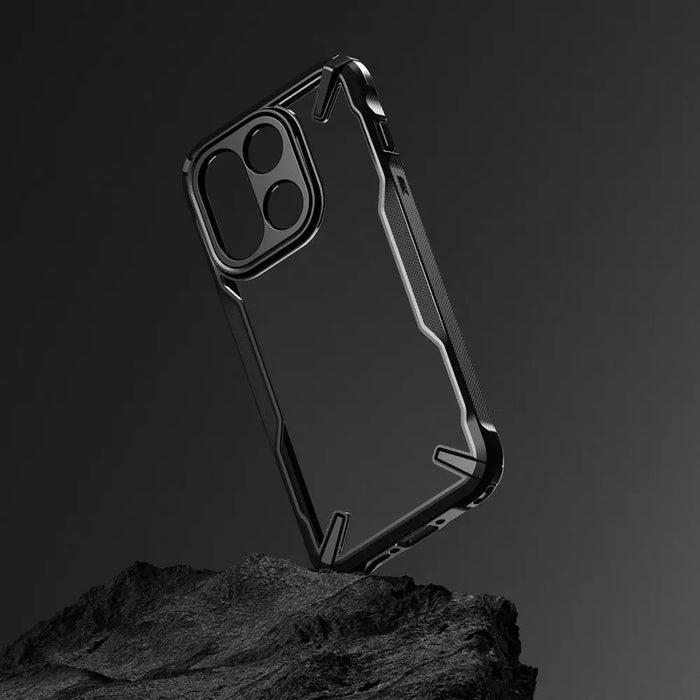Кейс Ringke Fusion X за OnePlus 15 - прозрачен черен