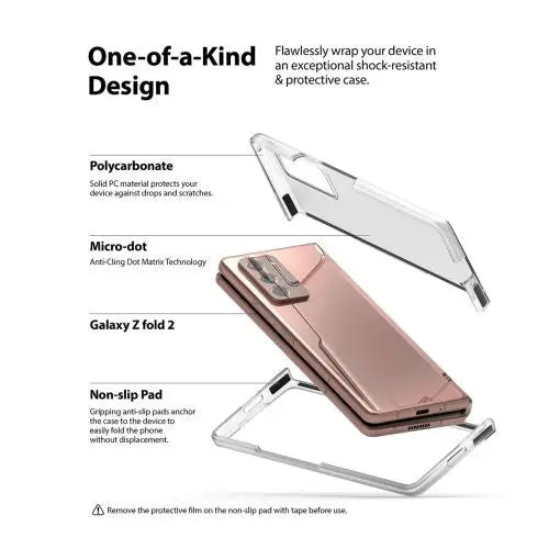 Кейс Ringke Slim Clear за Samsung Galaxy Z Fold2 прозрачен