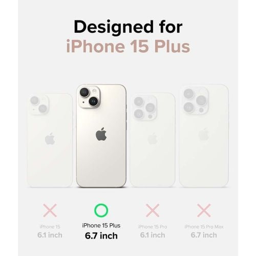 Кейс Ringke Slim за iPhone 15 Plus матов прозрачен