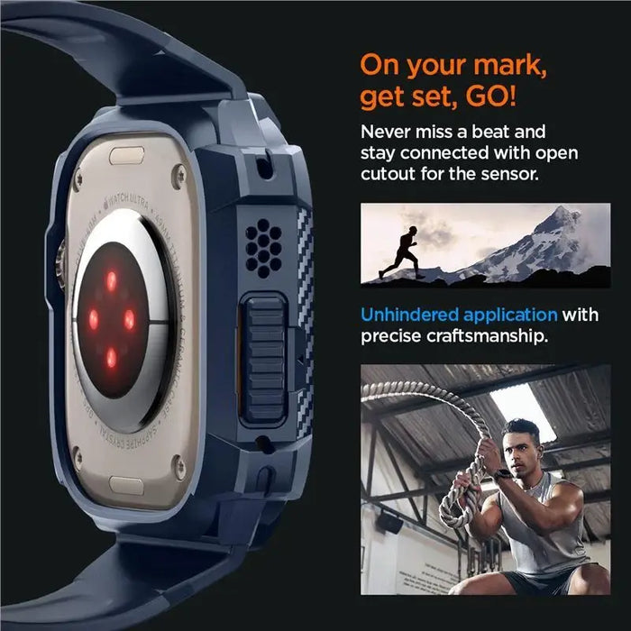 Кейс с каишка Spigen Rugged Armor Pro за Apple