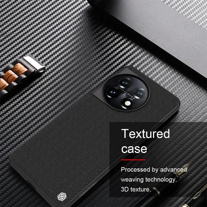 Кейс с протектор за камера Nillkin Textured OnePlus 11 черен
