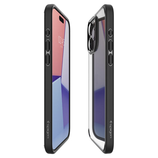 Кейс Spigen Crystal Hybrid за iPhone 15 Pro матово черен