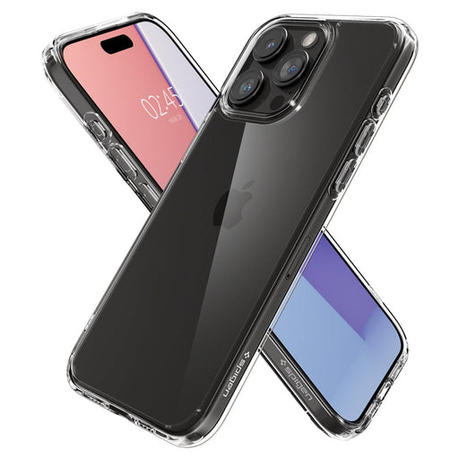 Кейс Spigen Crystal Hybrid за iPhone 15 Pro Max прозрачен