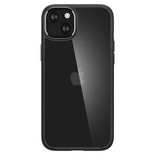 Кейс Spigen Crystal Hybrid за iPhone 15 с черна рамка