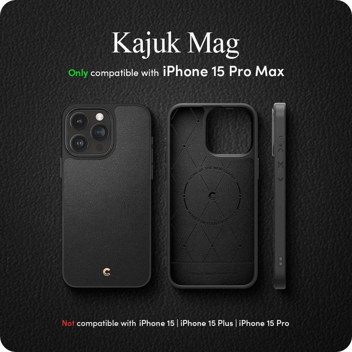 Кейс Spigen Cyrill Kajuk MagSafe за iPhone 15 Pro Max черен