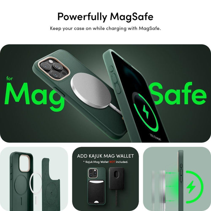 Кейс Spigen Cyrill Kajuk MagSafe за iPhone 15 Pro Max зелен