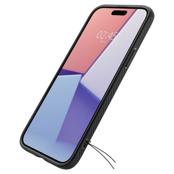 Кейс Spigen Liquid Air за iPhone 15 матово черен