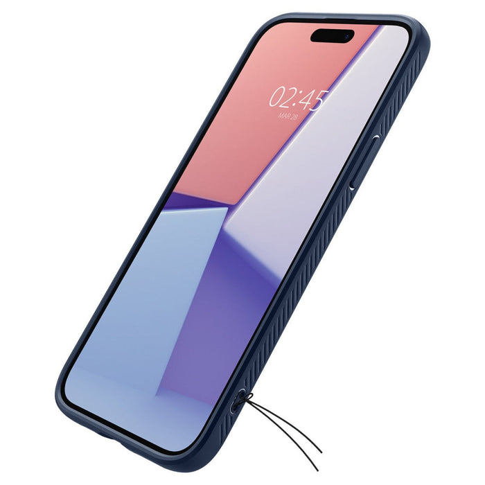 Кейс Spigen Liquid Air за iPhone 15 Plus тъмносин