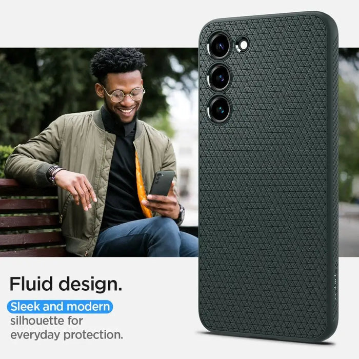 Кейс Spigen Liquid Air за Samsung Galaxy S23 PLUS зелен
