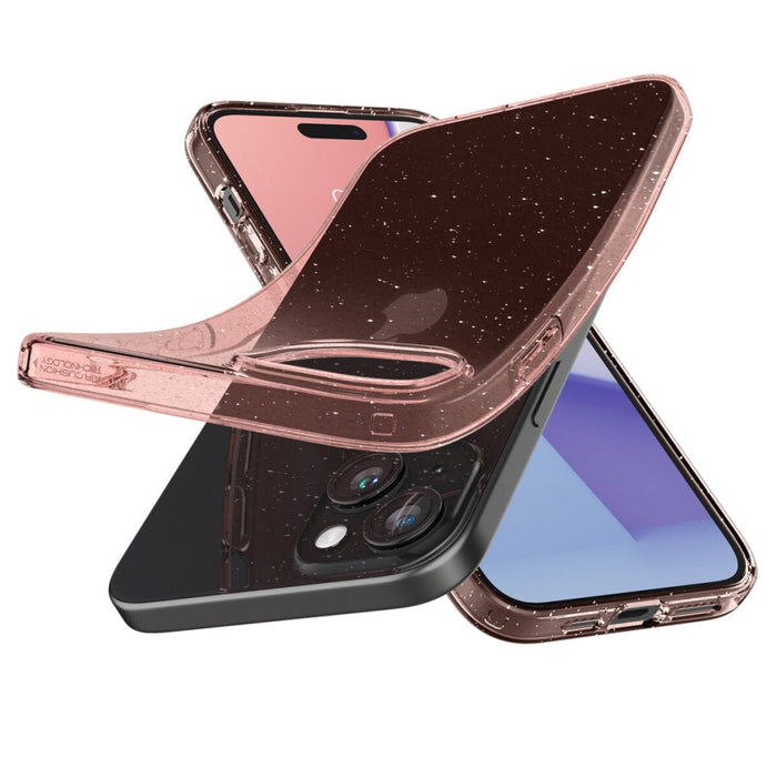 Кейс Spigen Liquid Crystal Glitter за iPhone 15 розов
