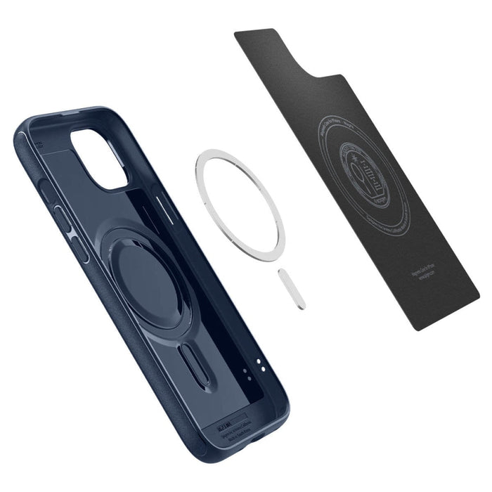 Кейс Spigen Mag Armor MagSafe за iPhone 15 Plus тъмносин