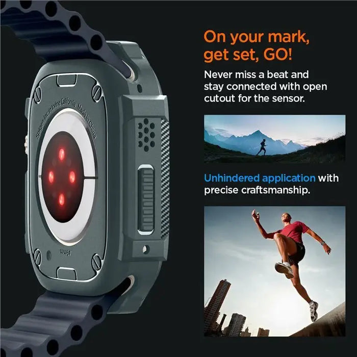 Кейс Spigen Rugged Armor за Apple Watch Ultra 1 / 2