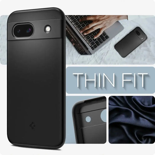 Кейс Spigen Thin Fit за Google Pixel 8A матово черен