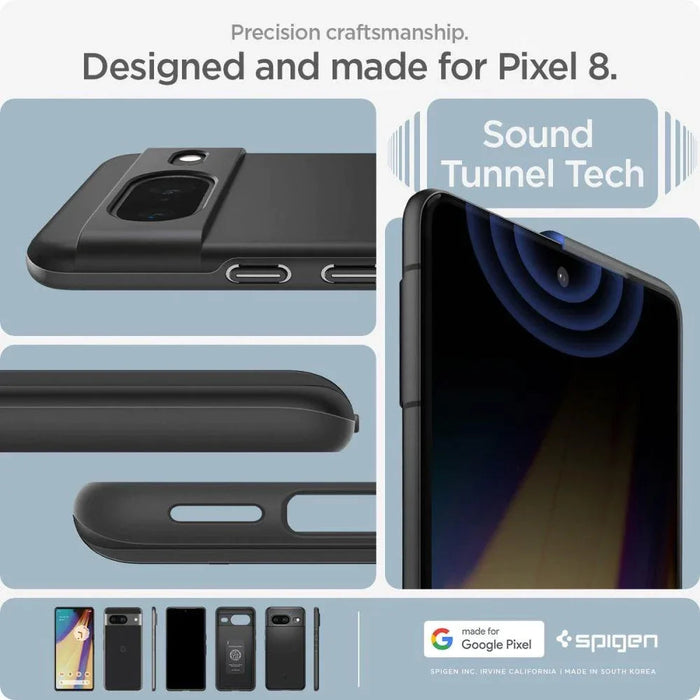 Кейс Spigen Thin Fit за Google Pixel8 черен