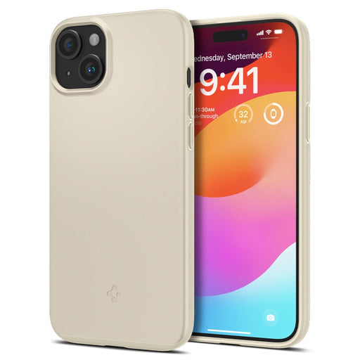 Кейс Spigen Thin Fit за iPhone 15 Plus бежов