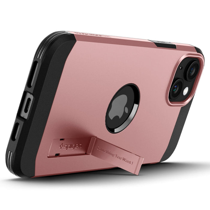 Кейс Spigen Tough Armor MagSafe за iPhone 15 розово-златен