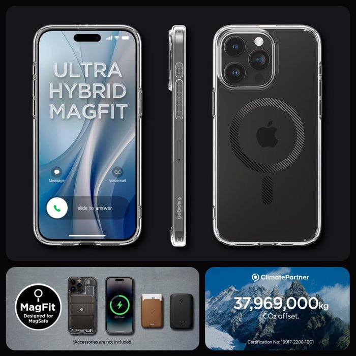 Кейс Spigen Ultra Hybrid Mag за iPhone 15 PRO Carbon Fiber