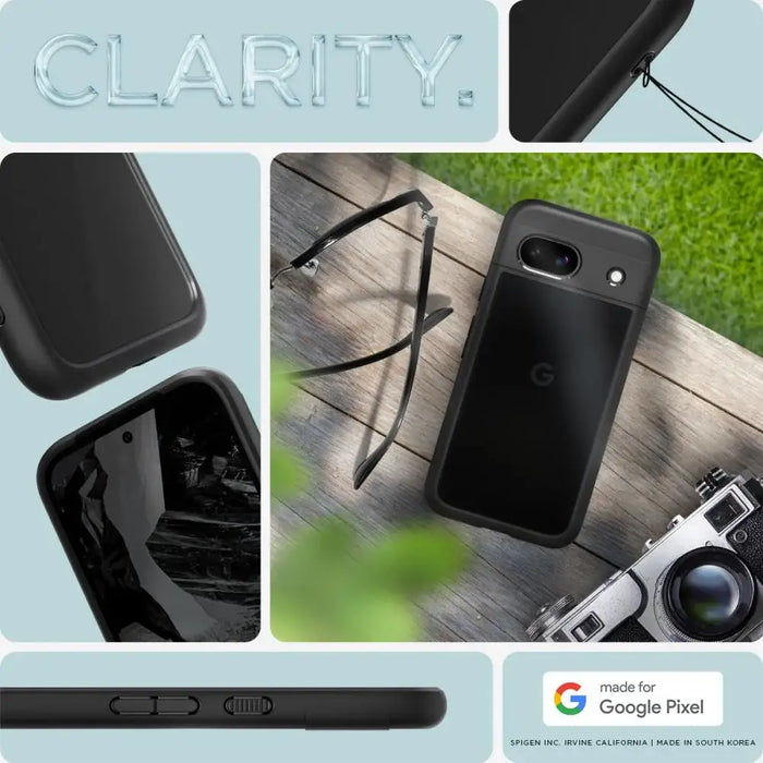 Кейс Spigen Ultra Hybrid за Google Pixel 8A матово черен