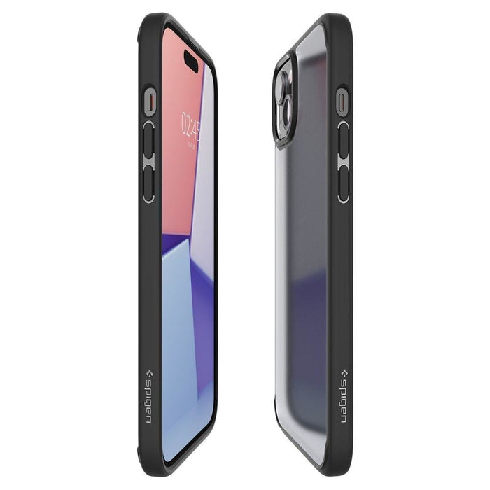 Кейс Spigen Ultra Hybrid за iPhone 15 Frost Black