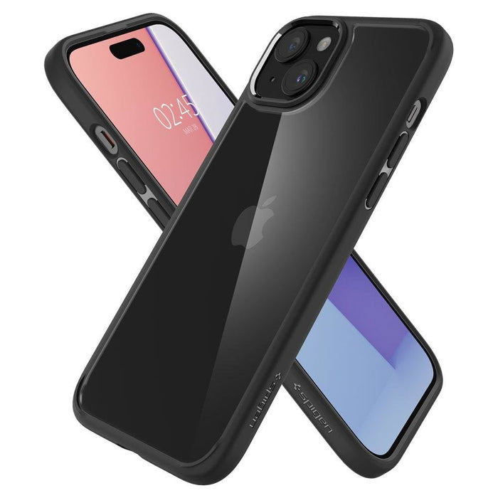 Кейс Spigen Ultra Hybrid за iPhone 15 матово черен