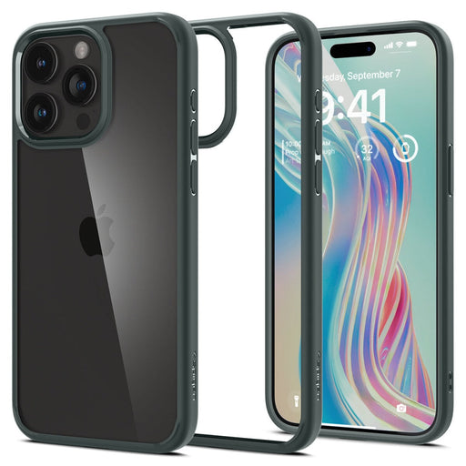 Кейс Spigen Ultra Hybrid за iPhone 15 Pro Max прозрачен