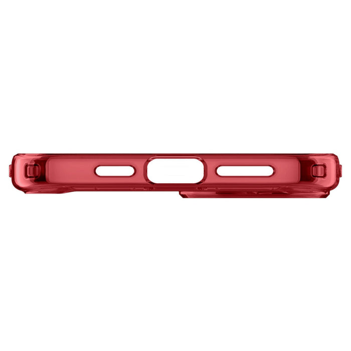 Кейс Spigen Ultra Hybrid за iPhone 15 с червена рамка