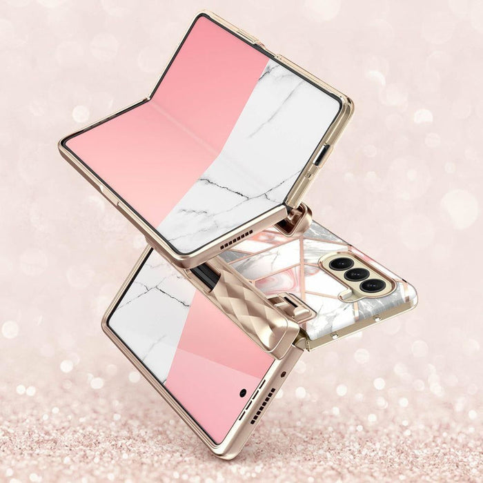 Кейс Supcase Cosmo Pen за Samsung Galaxy Z Fold5 marble pink