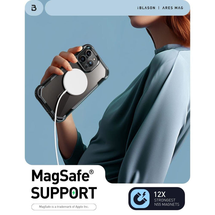Кейс Supcase IBLSN Ares MagSafe за iPhone 15 Pro черен