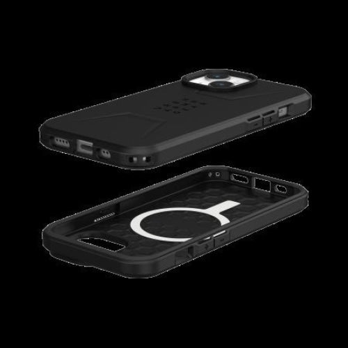 Кейс UAG Civilian MagSafe за iPhone 15 черен
