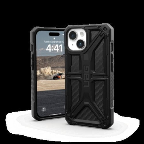 Кейс UAG Monarch за iPhone 15 carbon fiber