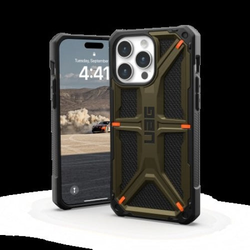 Кейс UAG Monarch за iPhone 15 Pro Max kevlar element green