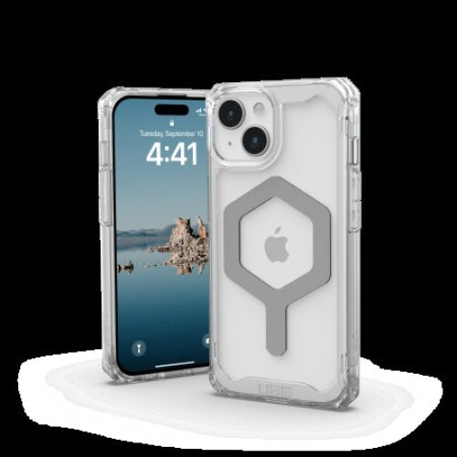 Кейс UAG Plyo за iPhone 15 съвместим с MagSafe (ice-silver)