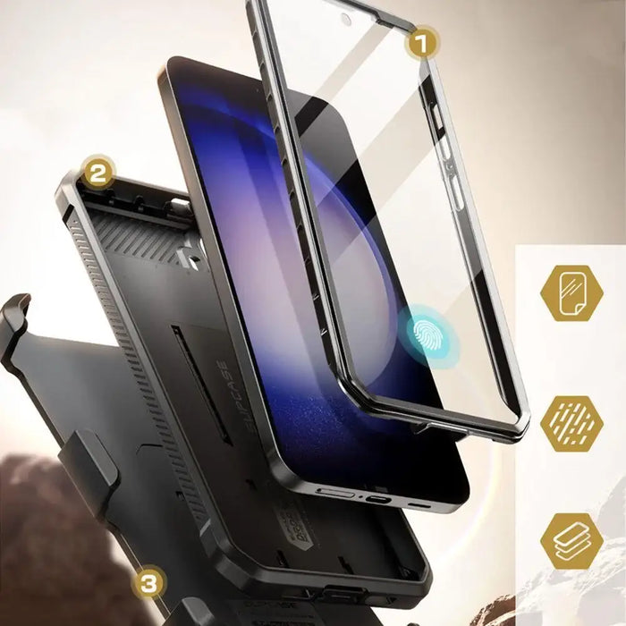 Кейс Unicorn Beetle Pro Supcase за Samsung Galaxy S24 черен