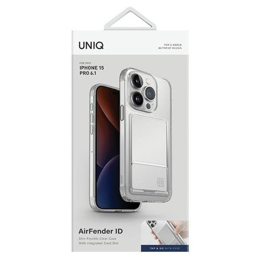 Кейс Uniq Air Fender ID за iPhone 15 Pro 6.1 прозрачен