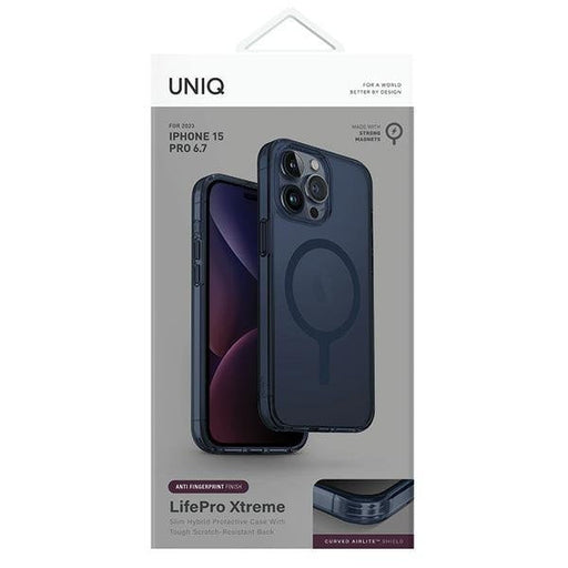 Кейс Uniq LifePro Xtreme за iPhone 15 Pro Max 6.7 тъмносин
