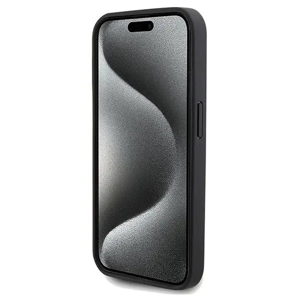 Кейс US Polo Assn. Yoke Pattern за iPhone 15 Pro Max черен