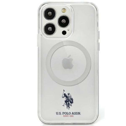 Кейс US Polo USHMP15SUCIT за iPhone 15 6.1 прозрачен MagSafe