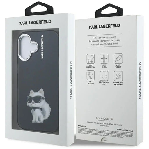 Кейс за iPhone 16 с акварел и лого Karl Lagerfeld IML