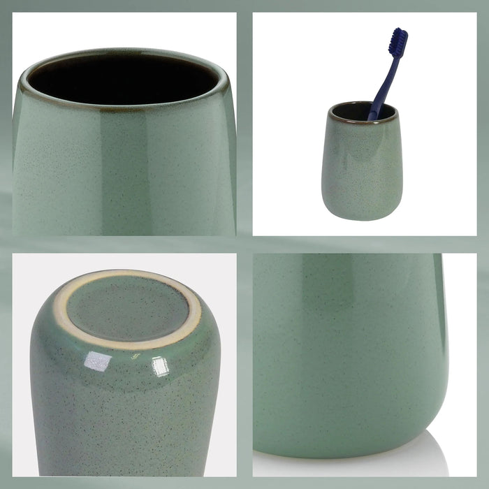 Чаша за четки за зъби Kela - Liana, 10.5 cm, зелена