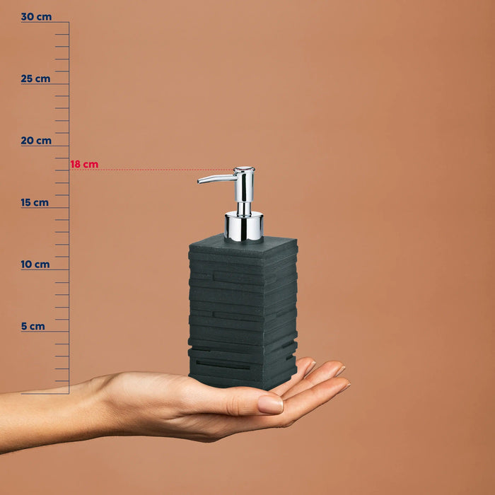 Диспенсър за течен сапун Kela - Posidon, 350 ml, черен