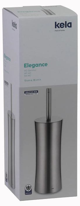 Четка за тоалетна Kela - Elegance, неръждаема стомана мат, сребриста