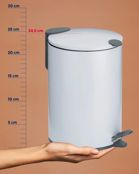 Кош за отпадъци Kela - Mats, 3 l, бял